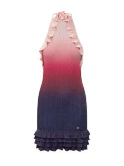 Gradient Dress with Ruffles