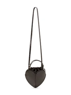Heart Bag with Crocodile Effect