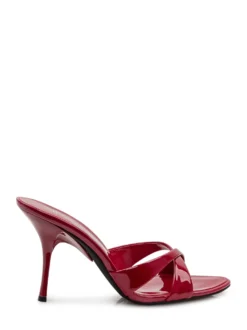 Heeled Sandals with Crossed Bands