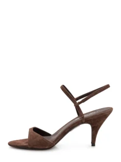 Heeled Sandals with Crossed Straps