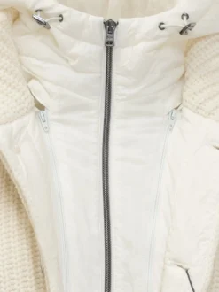 Herno Cardigan in Maglia con Cappuccio Imbottito