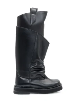 High Boots With Asymmetric Design