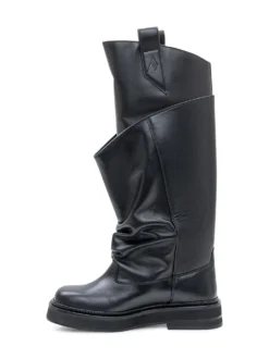 High Boots With Asymmetric Design