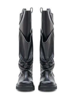 High Boots With Asymmetric Design
