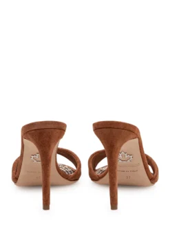 High-heel mules with minimalist design
