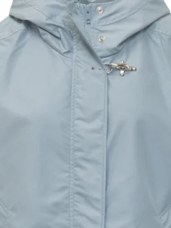 Hooded Parka with Slanted Pockets