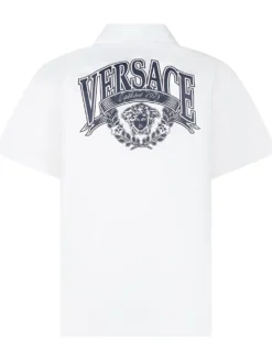 Informal Shirt with Collar and Logo Pocket