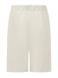 Ivory Relaxed-Fit Shorts