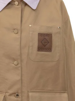 Jacket with Collar and Front Pockets