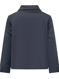 Jacket with Collar and Jewel Closure