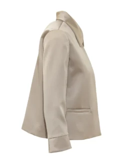 Jacket with Collar and Jewel Closure