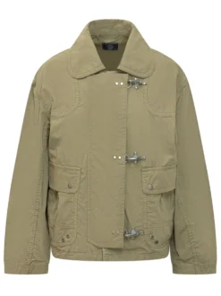 Jacket with Pockets and Hook Closure