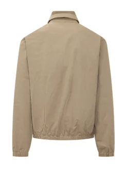 Jacket with Zip and Embroidered Logo