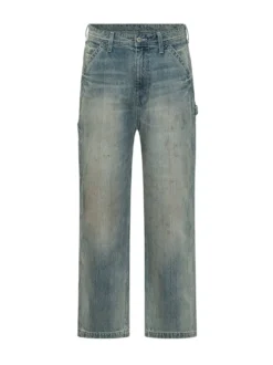 Jeans con Tasche Utility e Gamba Dritta