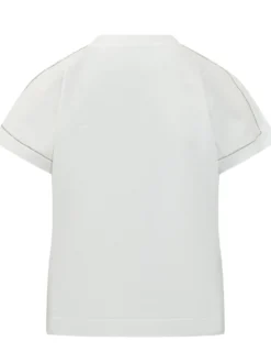 Jersey Piquet T-shirt with Wide Sleeves