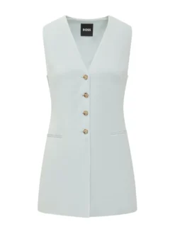 Julinial Vest with Buttons and Pockets