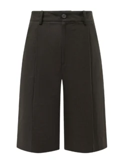 Knee Length Shorts with Front Closure