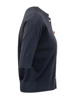 Knit Cardigan with Trim Detail