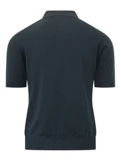 Knit Polo Shirt with Collar