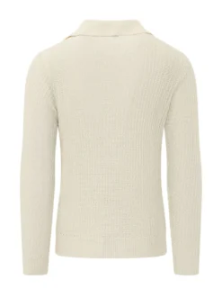 Knit Polo Sweater with Buttons
