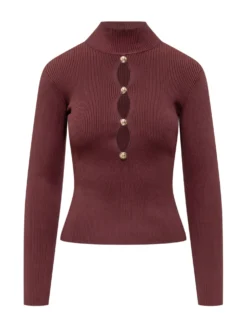 Knit Top with Cut-Out