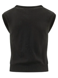Knit Vest with Buttons
