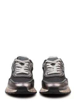 Lace Up Sneakers with Mesh Panels