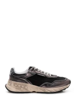 Lace Up Sneakers with Mesh Panels