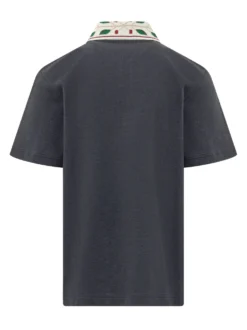 Laurel Polo with Embroidered Collar
