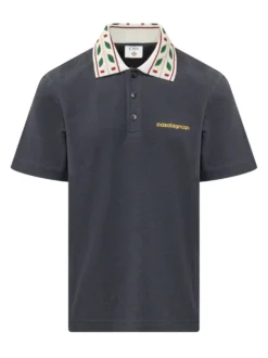 Laurel Polo with Embroidered Collar