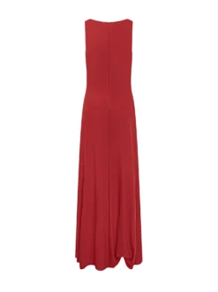Lauren Ralph Lauren Red Long Dress with Draped