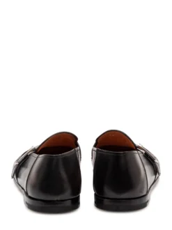 Leather Monk Strap Loafers