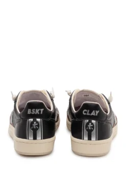 Leather Sneakers with Contrast Details