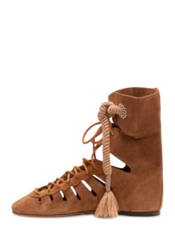 Liade Lace Up Boot with Tassels