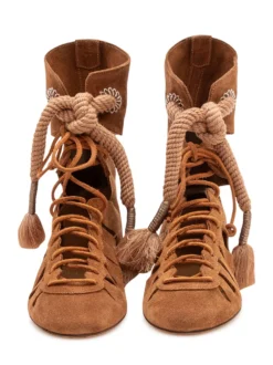 Liade Lace Up Boot with Tassels