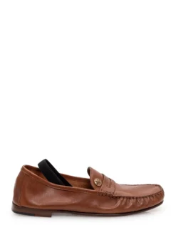 Loafers with Front Metal Detail