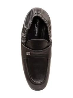 Loafers with Gathered Heel
