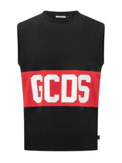 Logo Sleeveless Tee with Front Print