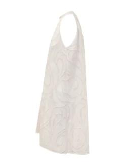 Long Dress with All Over Embroidery