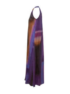 Long Dress with Gathered Neck