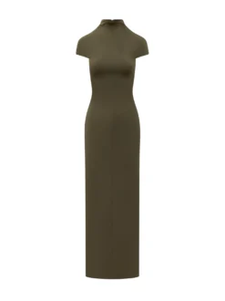 Long Dress With High Neck