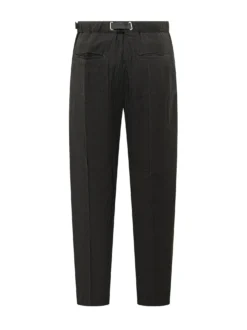 Long Pants with Belt and Pleats