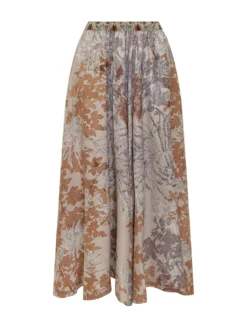 Long Printed Skirt