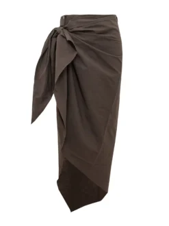 Long Sarong Skirt with Pattern
