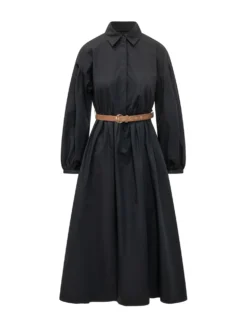 Long Shirt Dress with Belt