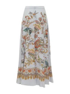 Long Skirt with Floral Print