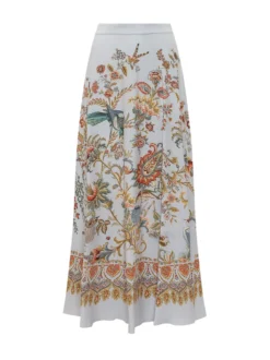 Long Skirt with Floral Print
