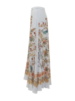 Long Skirt with Floral Print