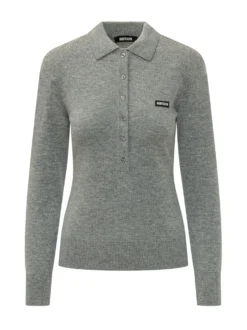 Long Sleeve Knit Polo