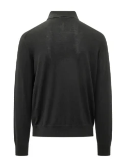 Long Sleeve Polo with Buttons